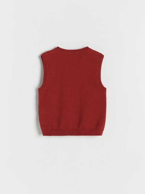 Reserved Baby Boy's Burgundy Sleeveless Sweatshirt |Reserved  In Lebanon
