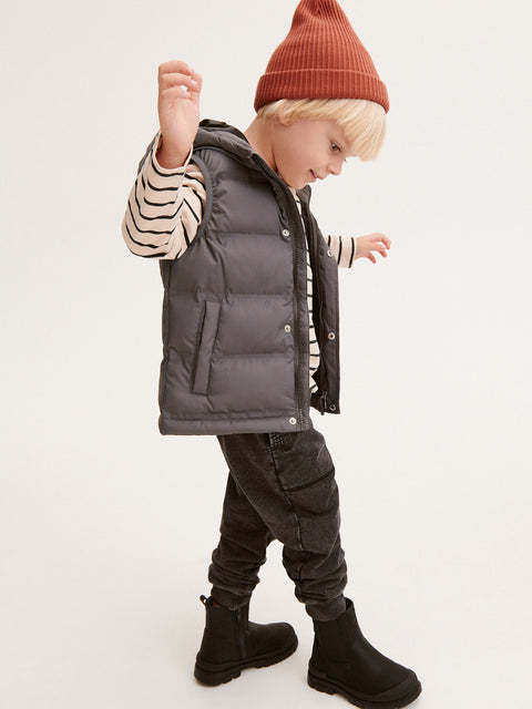 Reserved Baby Boy's Black Joggers With Wash Effect | Reserved In Lebanon
