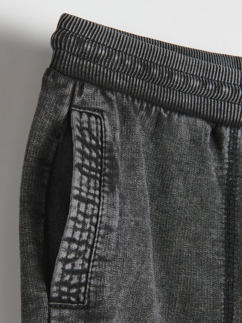 Reserved Baby Boy's Black Joggers With Wash Effect | Reserved In Lebanon