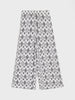 Sinsay Women’s White and Grey Geometric Wide-Leg Trousers | Sinsay in Lebanon