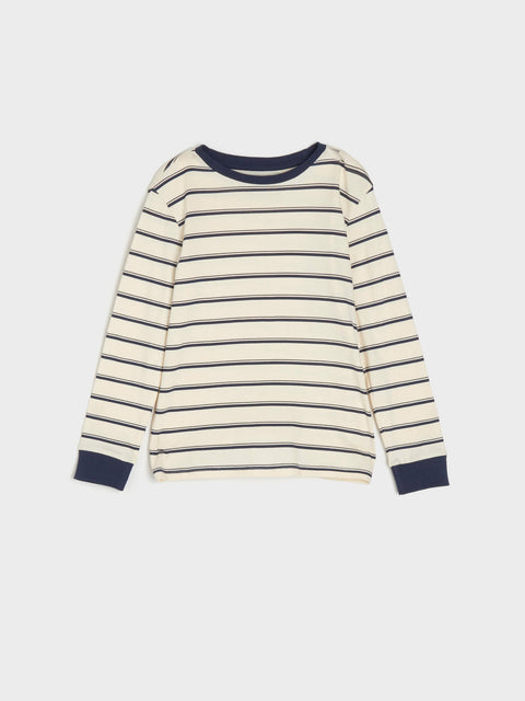 Sinsay Boy's Beige & Navy Striped Long sleeve Blouse|Sinsay In Lebanon