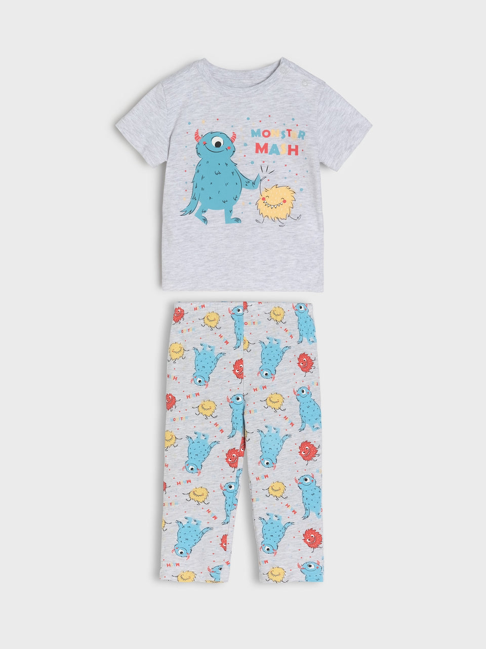 Sinsay Boys' Light Grey Pajama Set