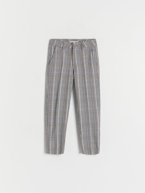 Plaid pants on a white background