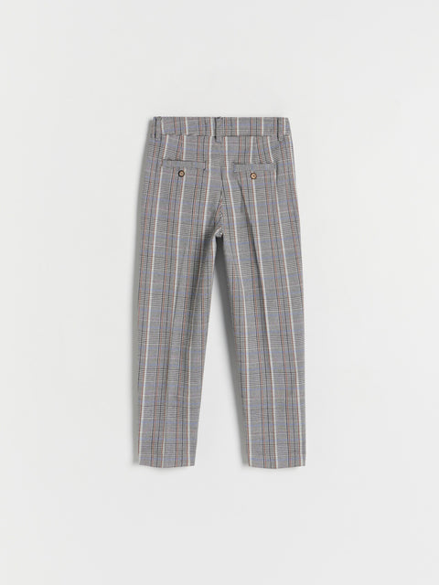 Plaid pants on a white background