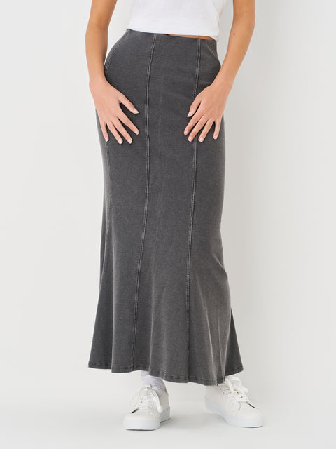 Sinsay Women's Grey Maxi Skirt With Elastic Waistband | Sinsay In Lebanon