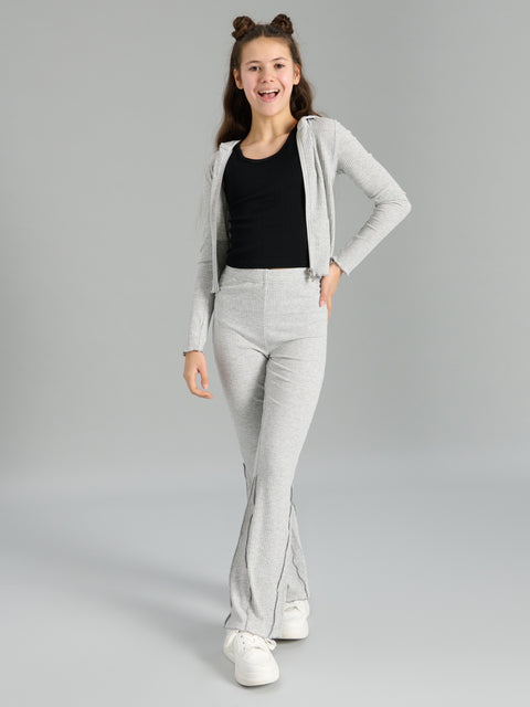 Sinsay Girl's Grey Flare Trousers | Sinsay In Lebanon