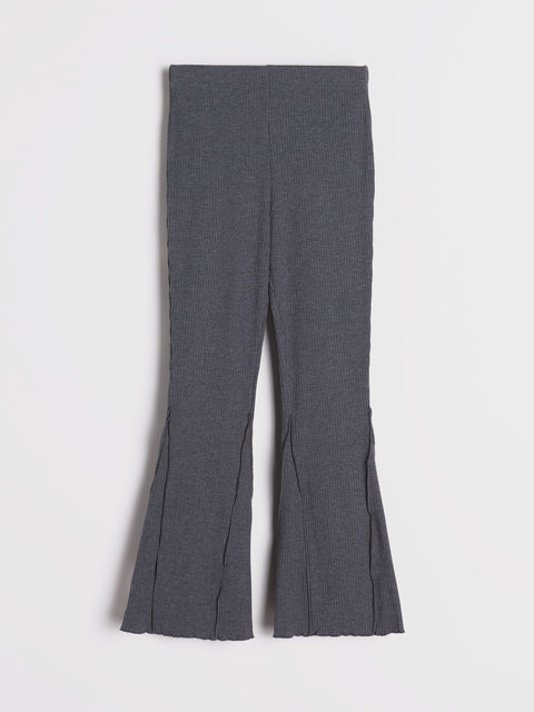 Sinsay Girl's Dark Grey Flare-fit Pants | Sinsay in Lebanon