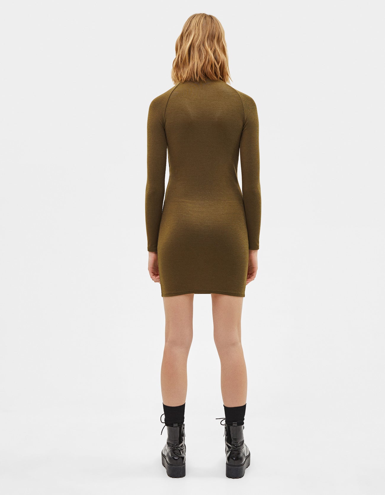 Bershka Women's Khaki Dress 0681/326/505