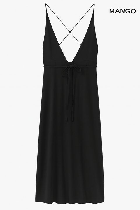 Mango Women's Black Cardigan Long Dress| Mango in Lebanon