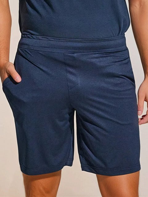 Sinsay Men's Navy Smooth Shorts | Sinsay In Lebanon