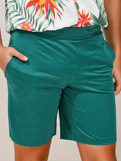 Sinsay Men's Green Adjustable Waist Short | Sinsay In Lebanon