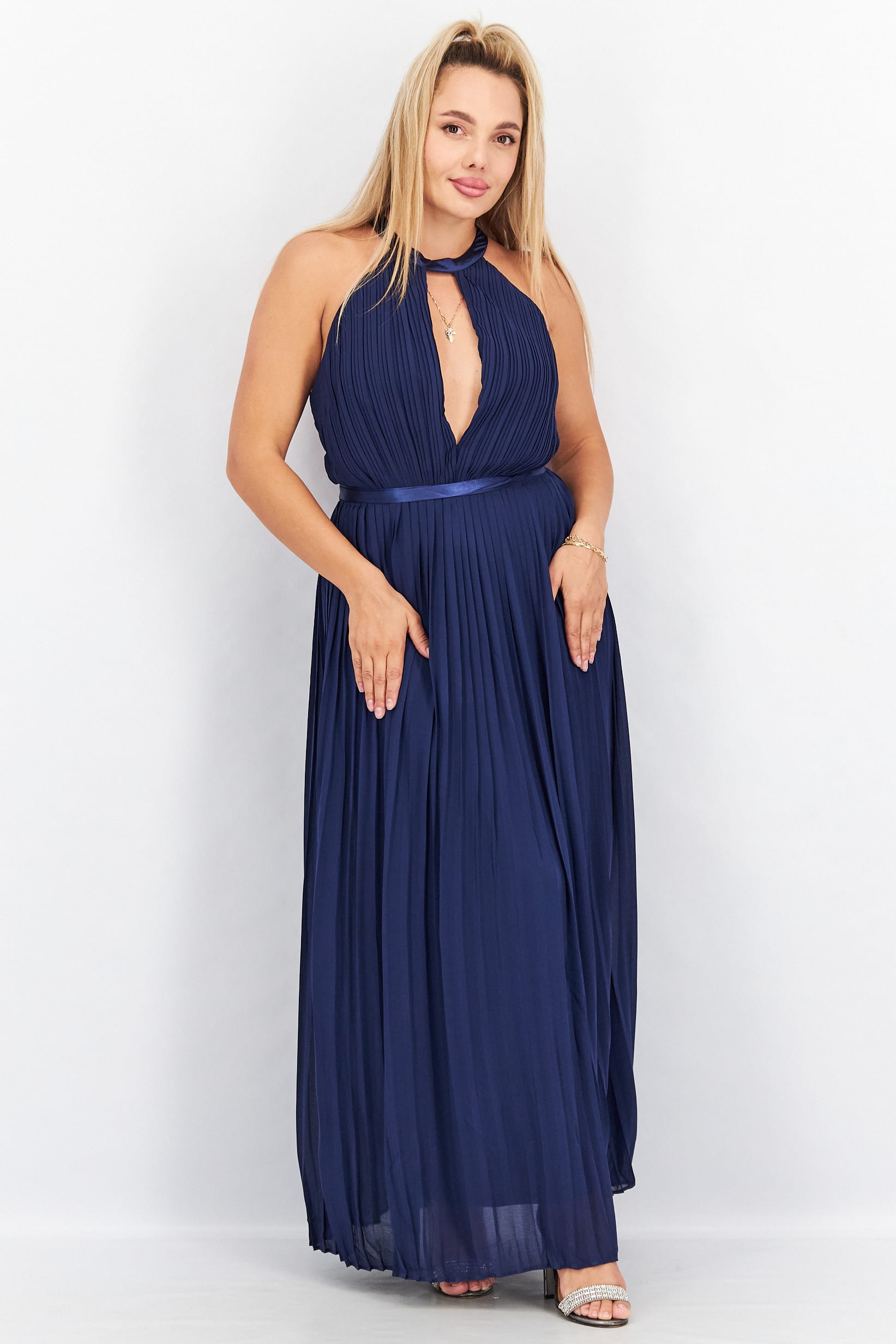 TFNC Women's Navy Blue Dress AMF1069