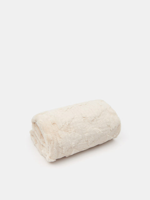 Sinsay Off White Christmas Theme Blanket | Sinsay In Lebanon