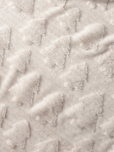 Sinsay Off White Christmas Theme Blanket | Sinsay In Lebanon