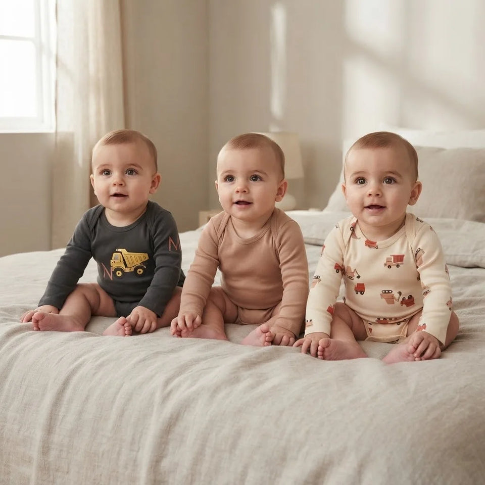 Sinsay Baby Boy's Multicolor Printed Pack Of 3 Bodysuits