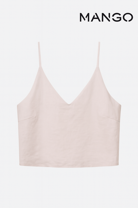 Mango Women's Pink Bustier Crop Top | Mango in Lebanon