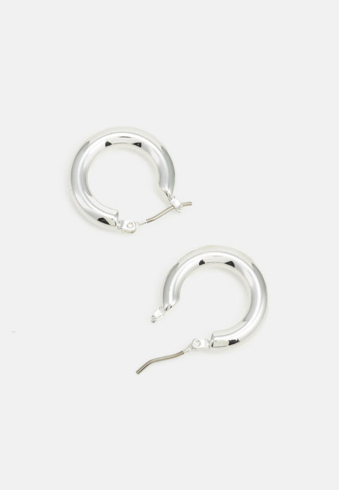 Lauren Ralph Lauren Women's Silver Small Hoops Earrings | Lauren Ralph Lauren In Lebanon