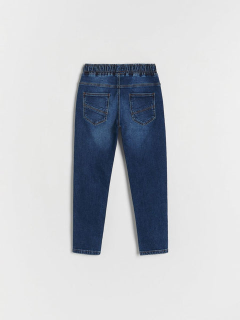 Reserved Boy's Dark Blue Elastic Carrot Jeans | Reserved In Lebanon