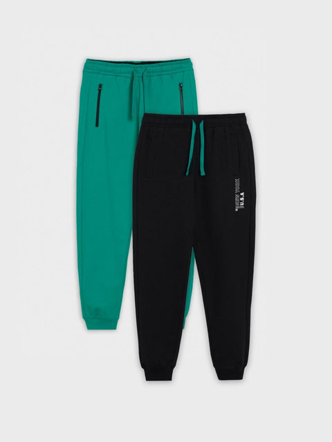 Sinsay Boy's Green & Black Pack Of 2 Sweatpants | Sinsay In Lebanon