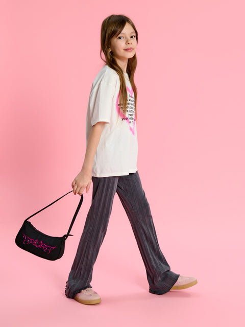 Sinsay Girl's Dark Gray Flared Pants | Sinsay In Lebanon