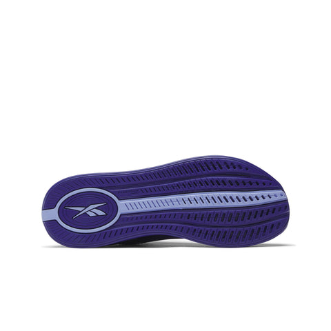 Purple shoe sole with Reebok logo on a white background