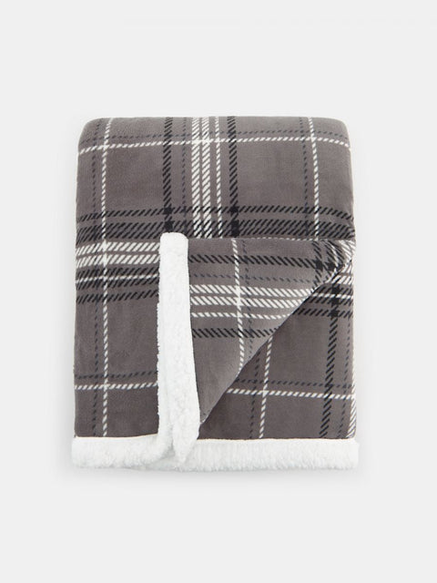 Sinsay Gray Checked Bed Cover 150 cm x 200 cm | Sinsay In Lebanon