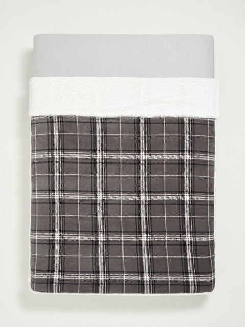 Sinsay Gray Checked Bed Cover 150 cm x 200 cm | Sinsay In Lebanon