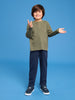 Sinsay Boys Navy Blue Structured Trousers | Sinsay in Lebanon