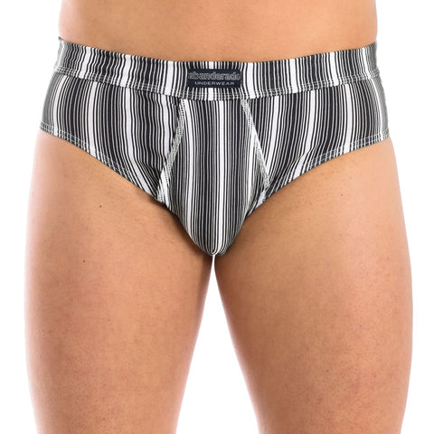 Abanderado Men's Olive Green /White lined Black Pack-2 Slips Sensitive breathable fabric Briefs  | Abanderado in Lebanon