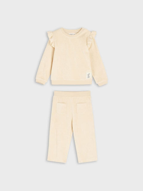 Sinsay Baby Girl's Beige Long-Sleeve Sweatshirt | Sinsay In Lebanon