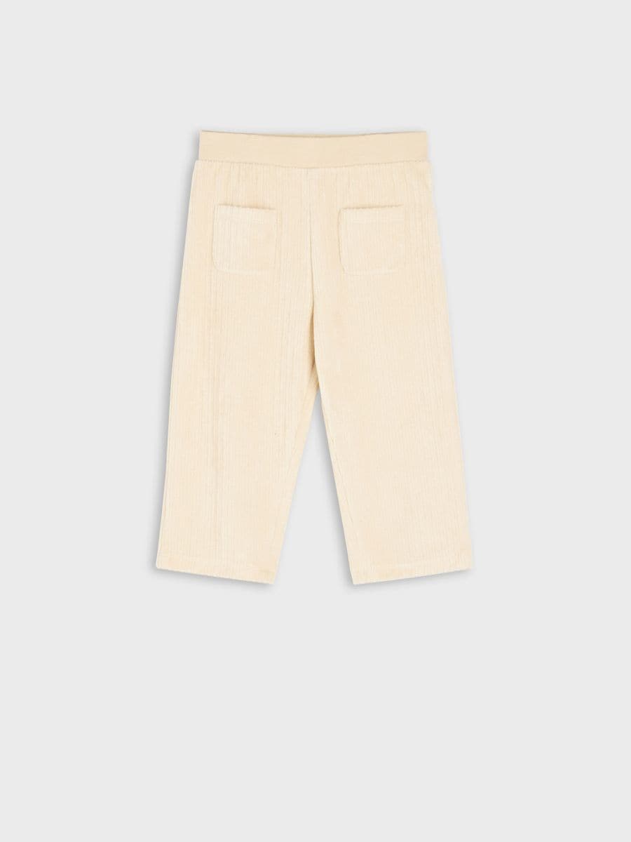 Sinsay Fox & Bunny Baby Girl's Beige Ribbed Pants | Sinsay in Lebanon