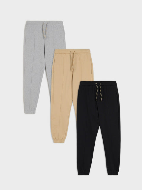 Sinsay Boy's Black/Grey/Beige Pants 3-Pack | Sinsay In Lebanon