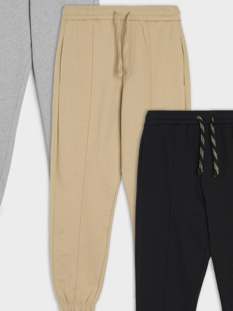 Sinsay Boy's Black/Grey/Beige Pants 3-Pack | Sinsay In Lebanon
