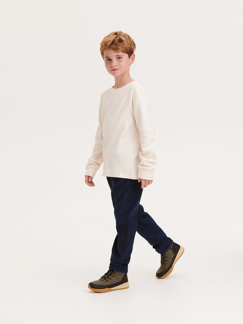Reserved Boy's Navy Pull Up Chino Pants | Reserved In Lebanon