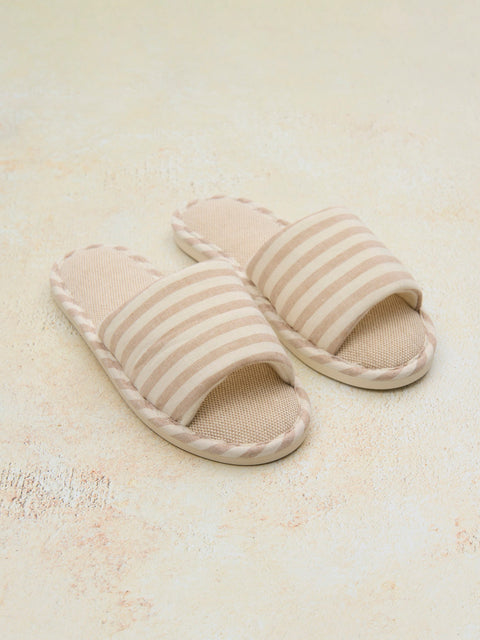 Sinsay Women's Beige Striped Slipper | Sinsay In Lebanon