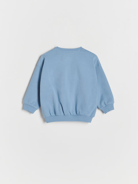 Reserved Baby Boy's Light Blue Cotton Sweatshirt | Reserved In Lebanon