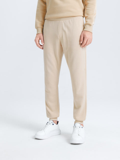 Sinsay Men's Beige Ruched Leg Hem Sweatpant|Sinsay In Lebanon