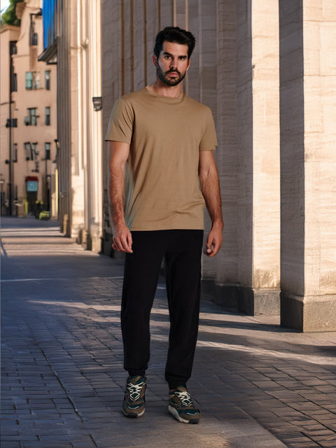Sinsay Men's Black Tie Waist belt Sweatpants   | Sinsay in Lebanon