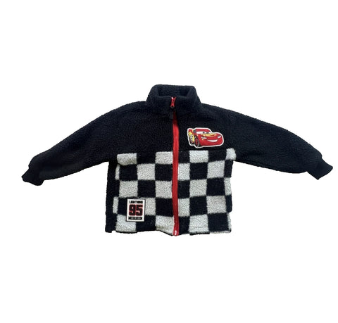 Disney Baby Boy's Black & White Cars Lightning McQueen Racing Cozy Zip-Up Jacket | Disney In Lebanon