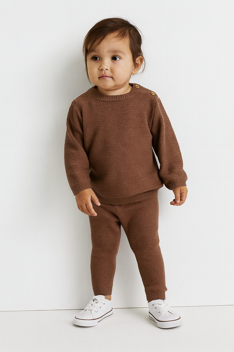 Sinsay Fox & Bunny Baby Girl's Brown 2 Pieces Set | Sinsay In Lebanon