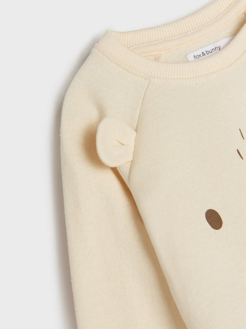 Sinsay Baby Girl's Light Yellow Printed Long Sleeve Blouse |Sinsay In Lebanon