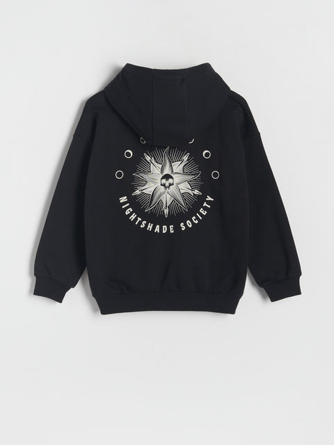 Reserved Boy's Black Oversized Wednesday Hoodie | Reserved In Lebanon