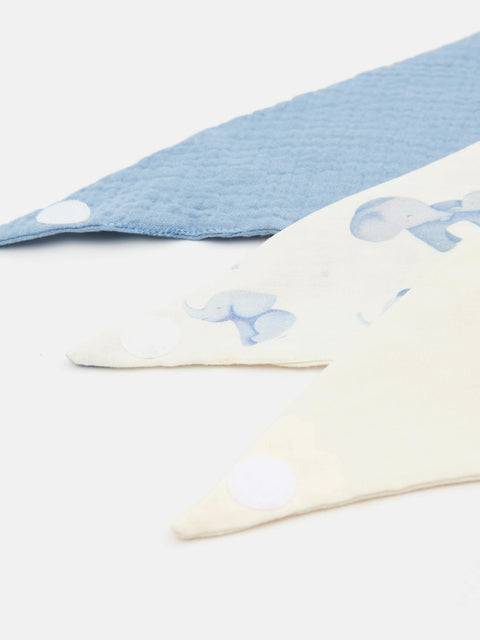 Sinsay Baby Boy's Off White/Light Blue Bib 3-Pack | Sinsay In Lebanon
