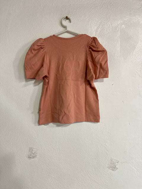 POMPdeLUX Girl's Dusty Rose Puff-Sleeve Blouse | POMPdeLUX in Lebanon