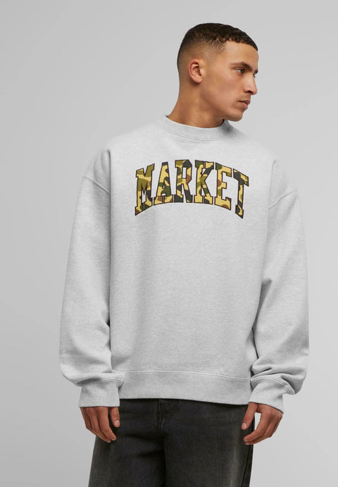 Market Men's Grey Duck Camo Arc Printed Sweatshirt | Market In Lebanon