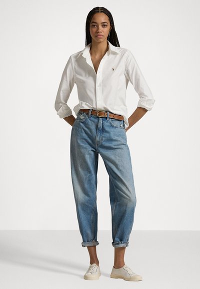 Polo Ralph Lauren Women's White Stretch Slim Fit Oxford Shirt | Polo Ralph Lauren In Lebanon