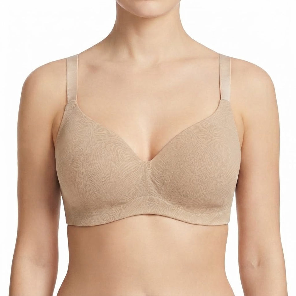 Vanity Fair Women's Beige Comfort Silhouette Full-Figure Wire Free Bra