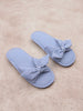 Sinsay Women's Blue & White Bow Detailed Slippers | Sinsay In Lebanon