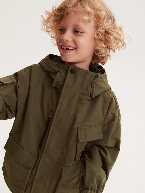 Reserved Boy's Olive Green Oversized Jacket | Reserved In Lebanon