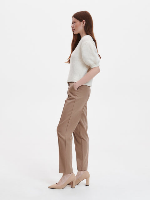 Reserved Women's Tan Stitched Pant | Reserved In Lebanon